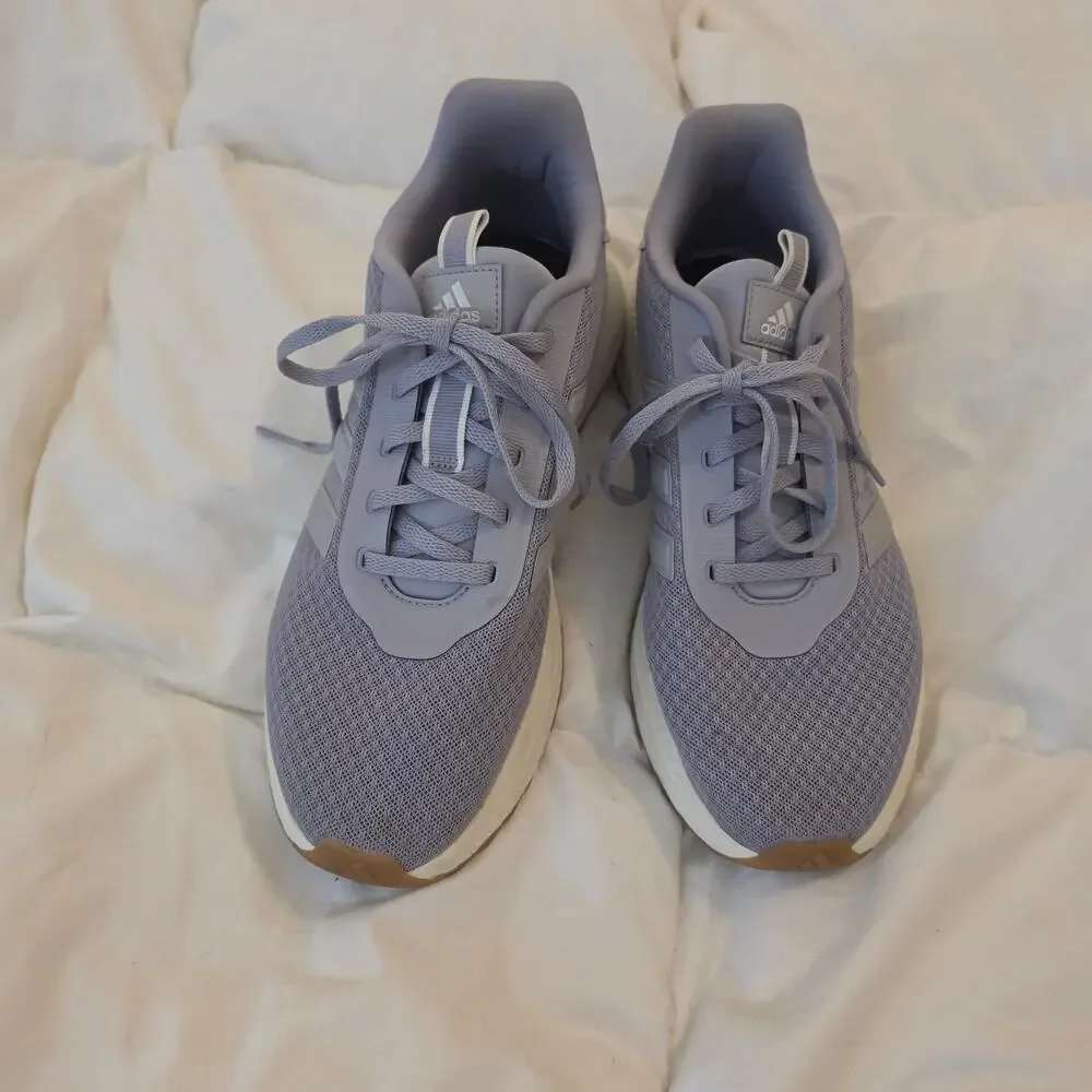 adidas Cloudfoam Comfort Gray Sneakers Women’s 9 Gum Sole Running Walking Shoes